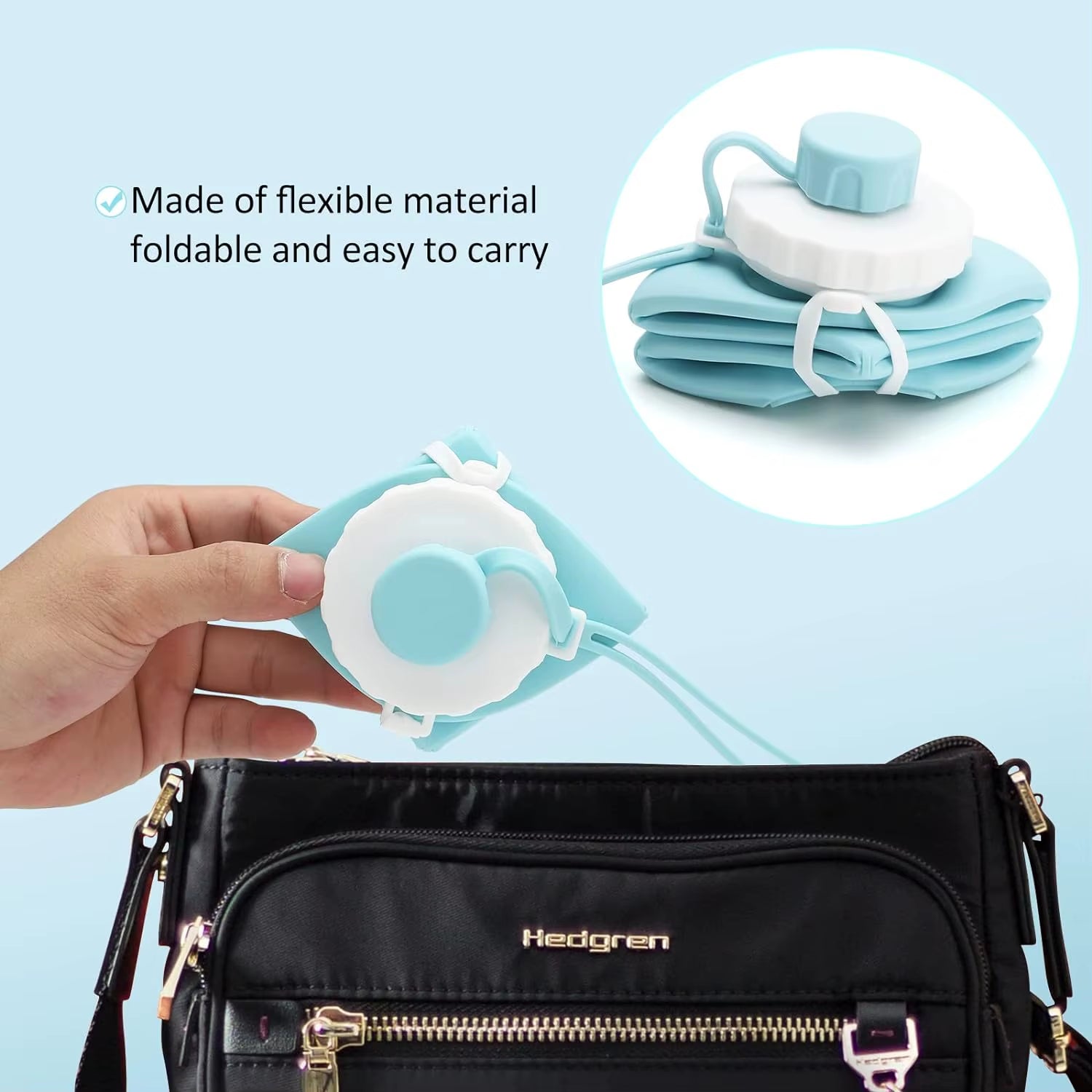 Silicone Collapsible Sports Water Bottles Outdoor Camping Folding Water Cup Large Capacity Travel Foldable Leakproof.Kettle